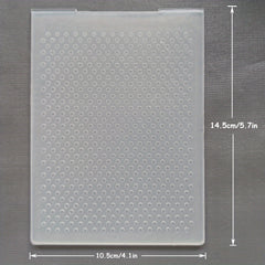 Arrival Dot Embossing Folders DIY Paper Cutting Dies Scrapbooking Plastic