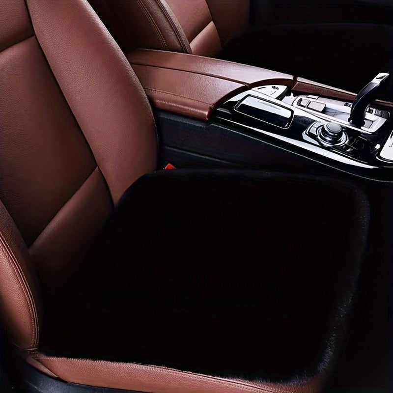Winter Plush Car Seat Cushion Non-slip Short Hair Single Seat Model