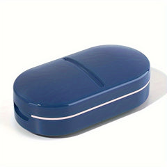 Portable Medicine Cutter Storage One Week Medicine Box Stainless Steel Blade