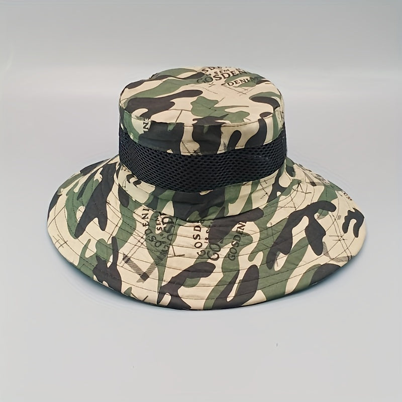 Men's Sunscreen Large Brim Sun Hat Outdoor Travel Fishing Hat