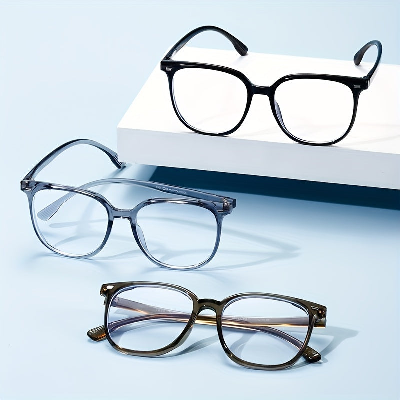 Round Reader Glasses Anti Light Casual Eyeglasses For Men