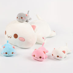 Adorable Cat Toy Set 4pcs Soft Plush Cat Toy Set 18 3 Mother & Youngsters Cat