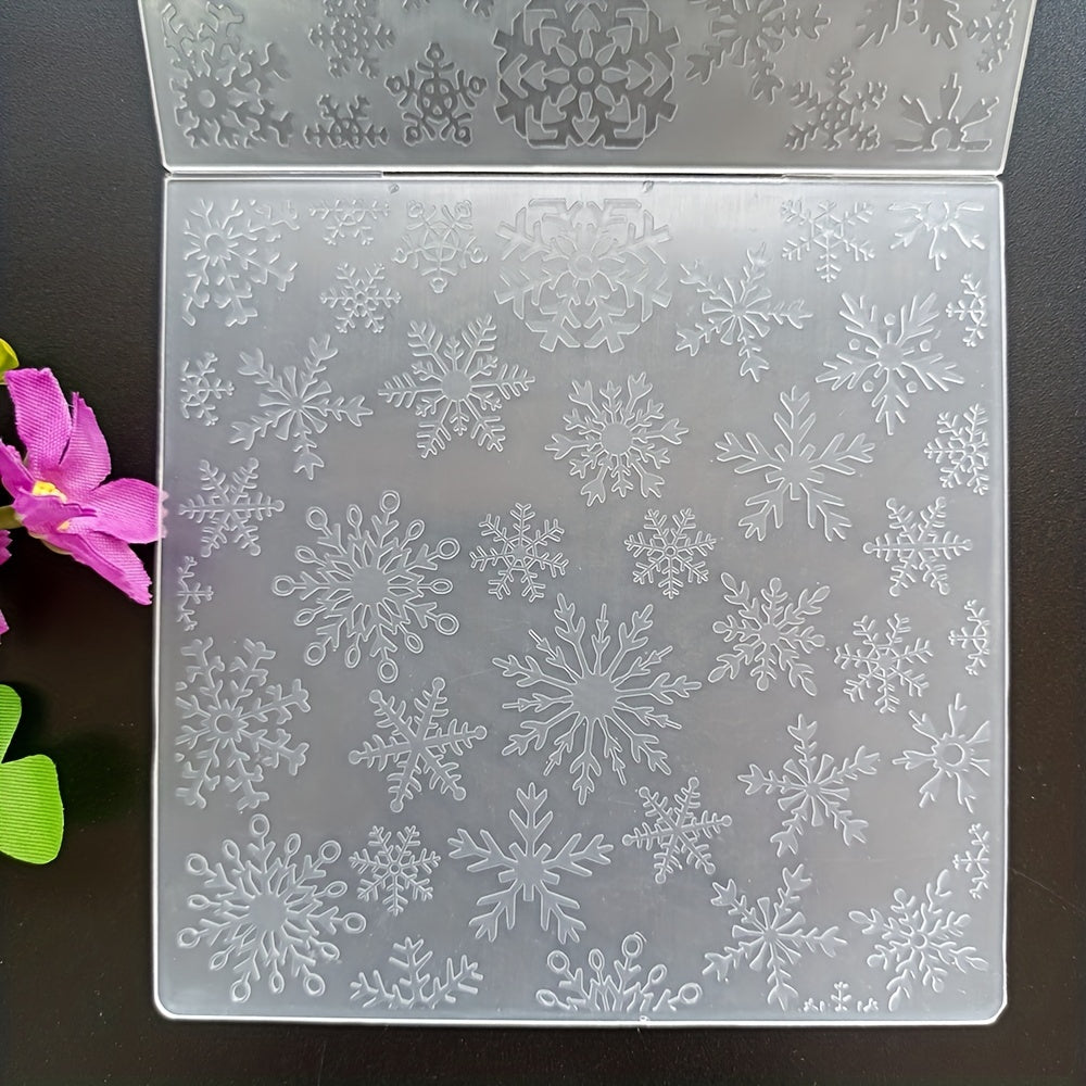 Snowflake Embossed Folder Plastic Embossing for Card Making Scrapbook Craft