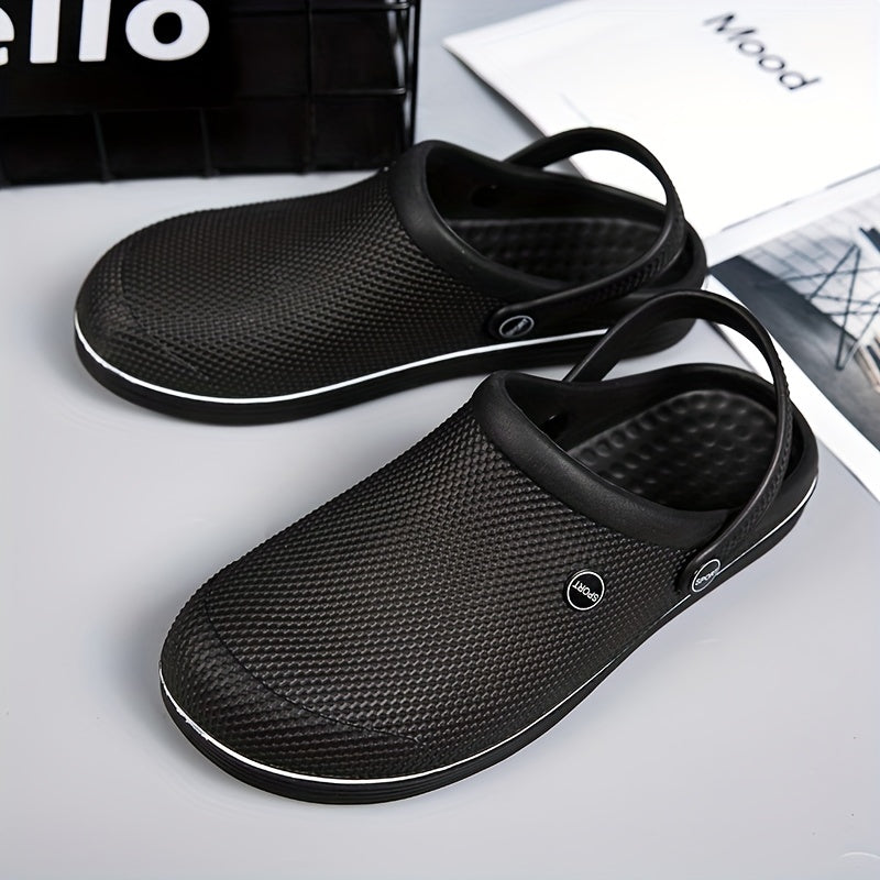 Men's Closed Toe Clogs Slip-on Sandals Soft Sole Walking Shoes