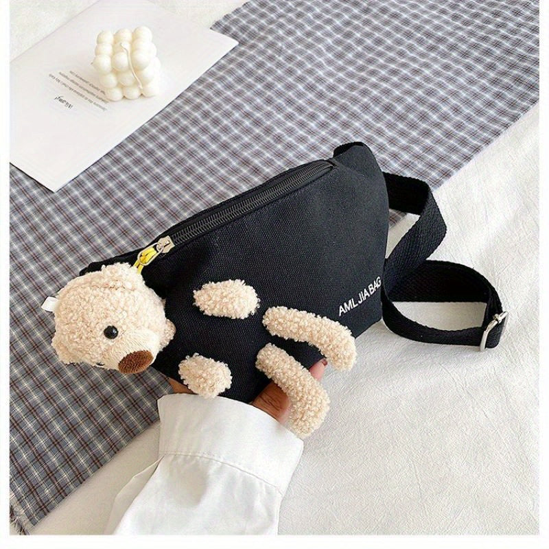 Cartoon Bear Small Crossbody Bag for Girls
