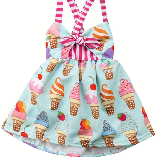 Kid Girls' Ice Cream Princess Dress For Party - Gift Idea