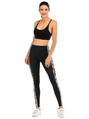 Baroque Print High Waist Slim Leggings