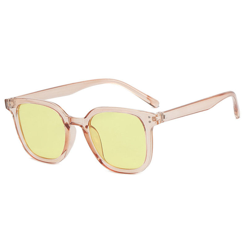 Vintage Oversized Square Sunglasses Stylish Rectangle Eyewear Women