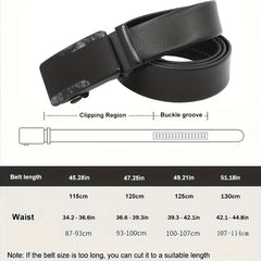 Automatic Slider Buckle Belt Business Casual Stylish Belt For Men