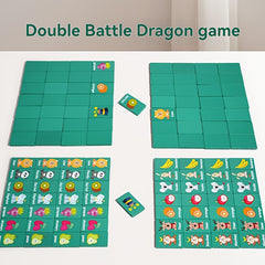 Wooden Dragon Dominoes Game Toy for Kids
