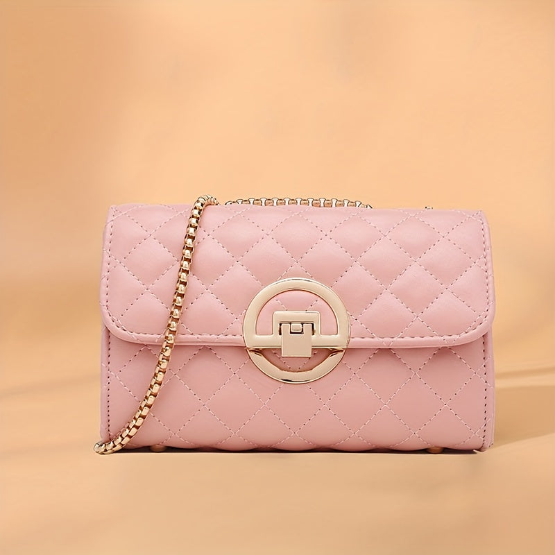 Argyle Chain Crossbody Messenger Bag for Women
