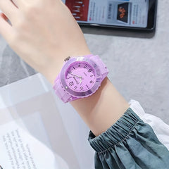 Colorful Student's Pointer Silicone Quartz Watch