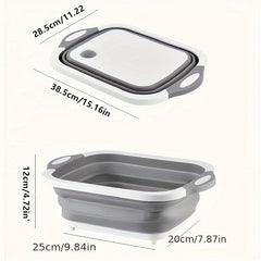 2 In 1 Chopping Block Foldable Cutting Board Kitchen Sink Cutting Board