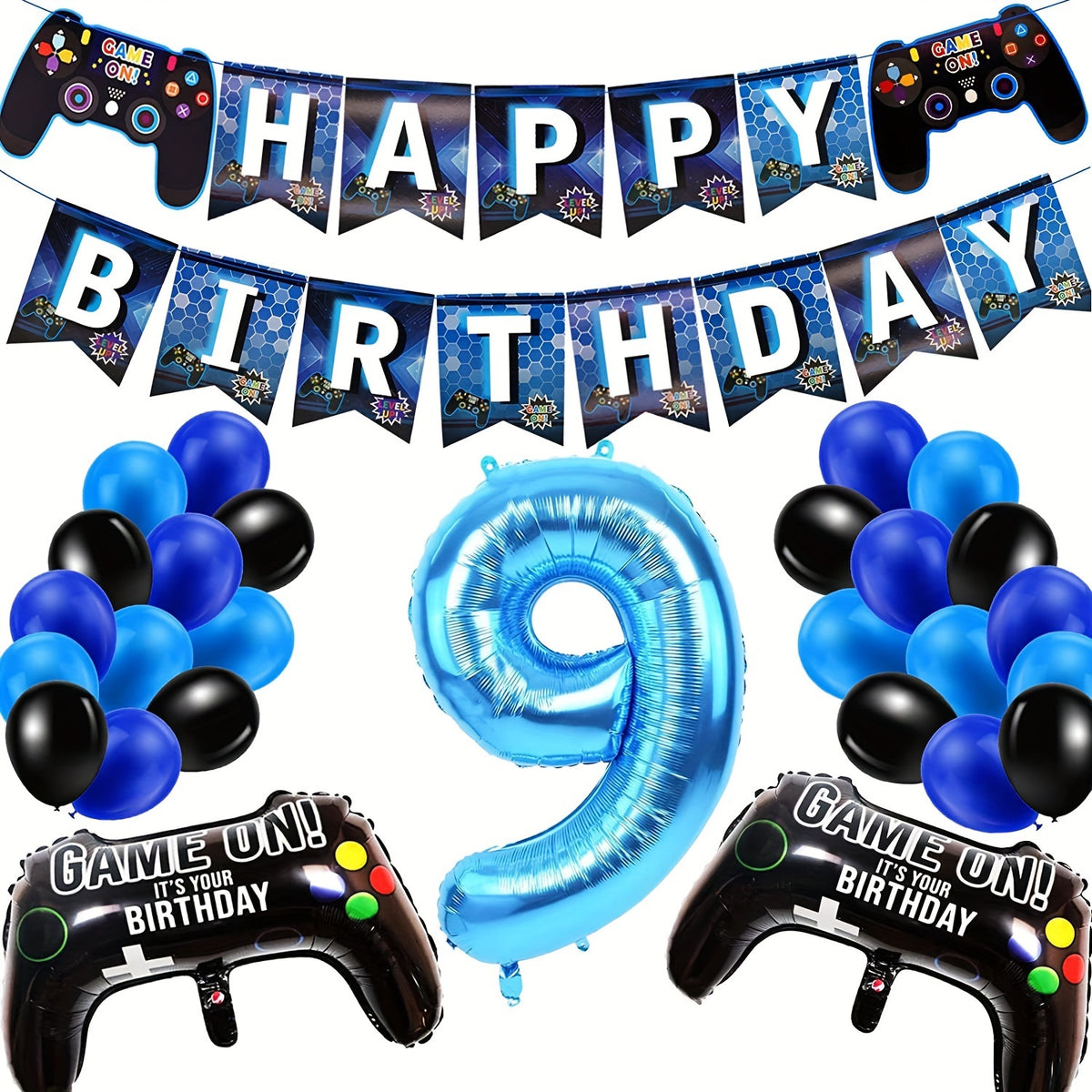 Game Controller Birthday Party Balloon Set