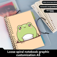Personalized Photo Spiral Notebook Water Resistant Soft Cover
