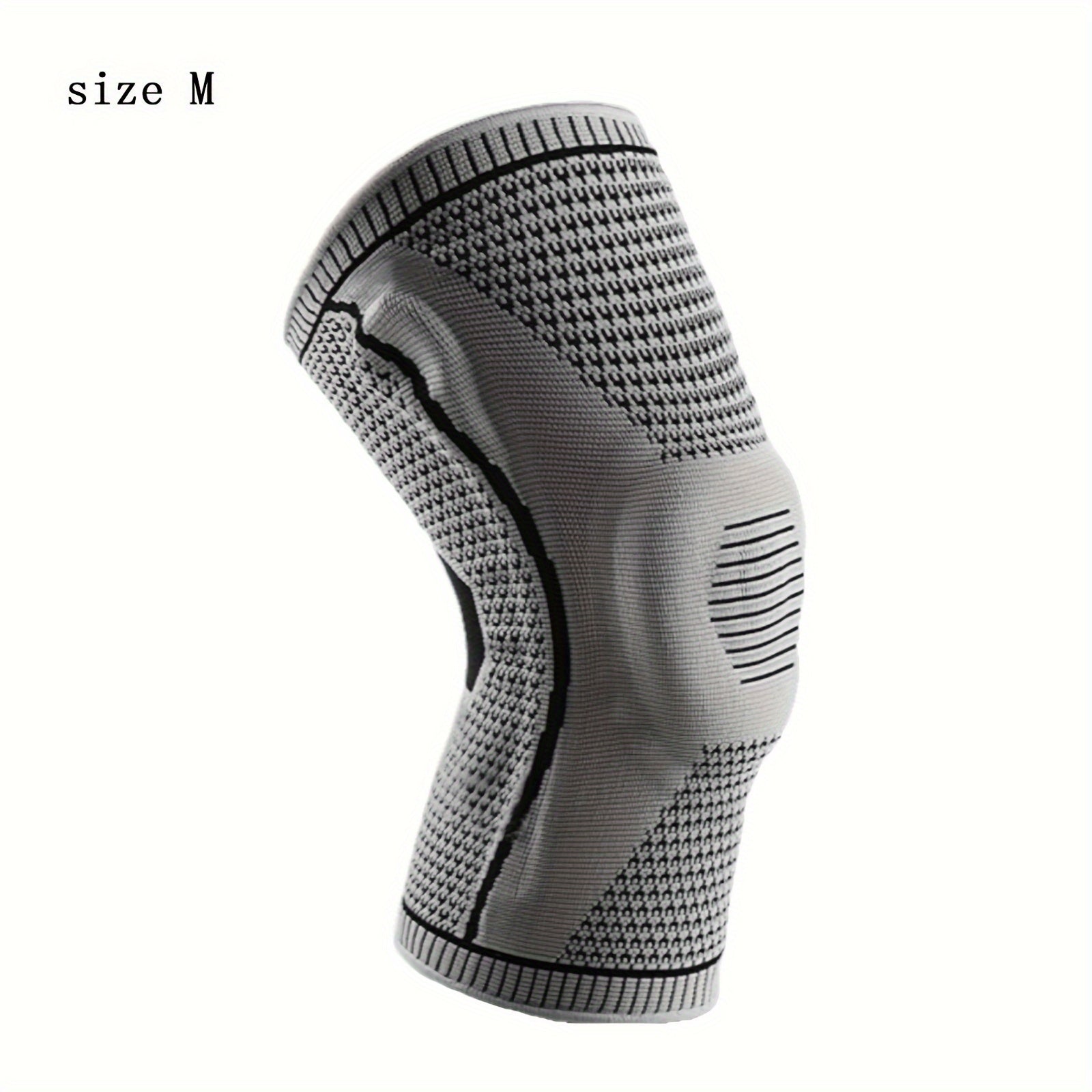 Outdoor Breathable Silicone Sports Knee Pad Gray