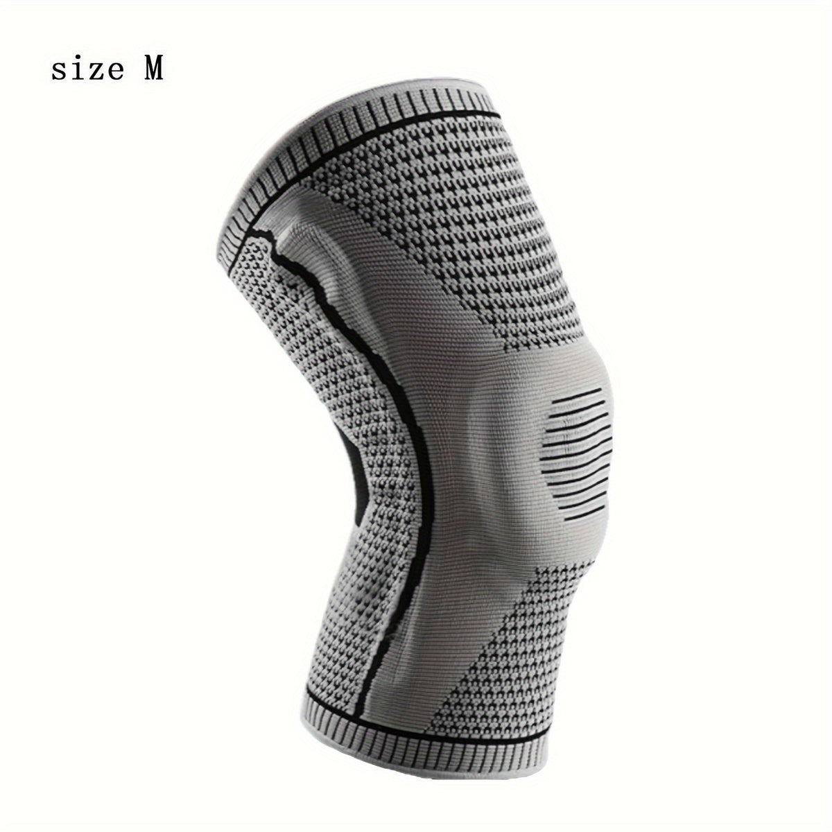 Outdoor Breathable Silicone Sports Knee Pad Gray