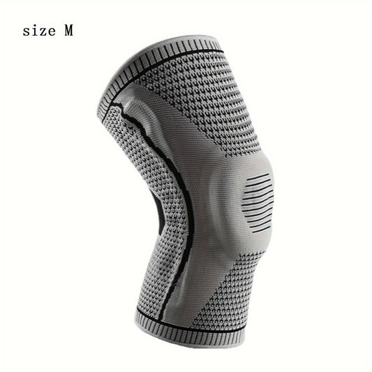 Outdoor Breathable Silicone Sports Knee Pad Gray
