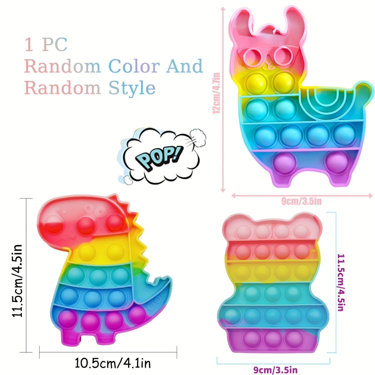 1pc Creative Macaron Shape Pop Fidget Toy