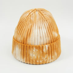 Japanese Melon Hat Tie Dye Woolen Hip Hop Cold Hat