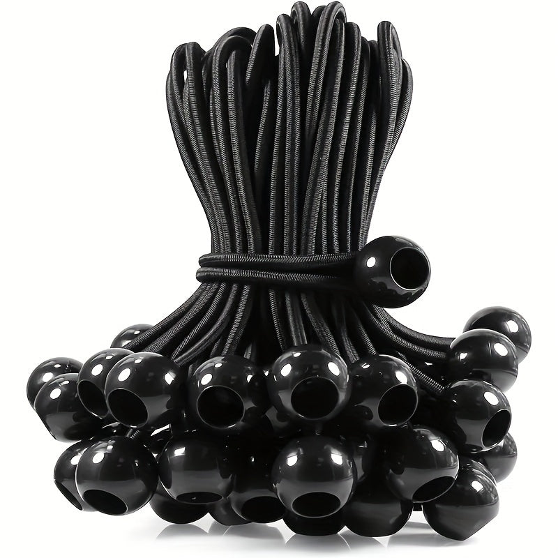 20pcs Ball Bungee Cords Heavy Duty Tie Down Cord for Shelter Gazebo Camping Tent