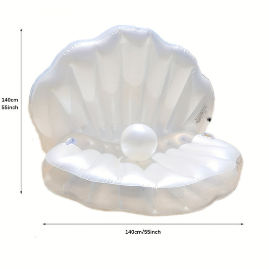 Inflatable Shell Shape Pool Float for Kids and Adults