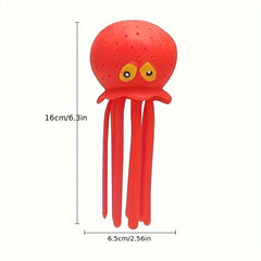 Funny Octopus Bath Toy Soft Colorful Spray Decompression Toy for Kids