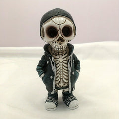 Halloween Skeleton Dwarf Statue Resin Ornaments Interesting Holiday Decorations