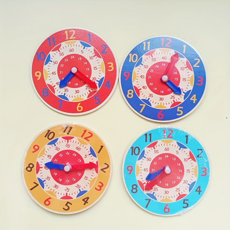 Wooden Educational Clock for Kids Learning Time