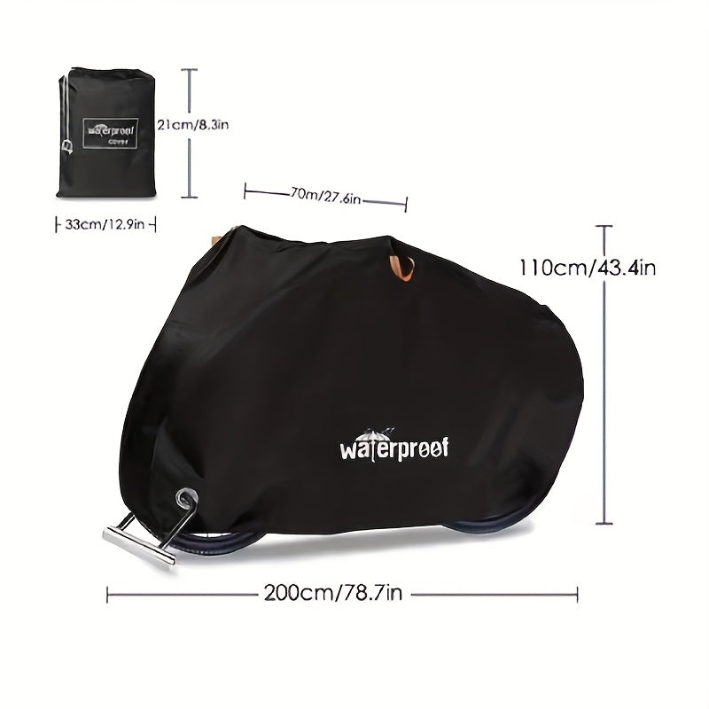Heavy Duty 210D Waterproof Motorcycle Cover with Safety Cloth Lock Holes