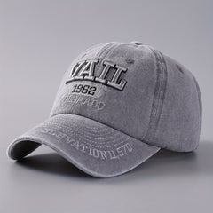 3D Embroidery Letter Baseball Cap Denim Retro Duck Tongue Cap