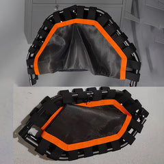 Foldable Trampoline Fitness Trampoline With Straps Adjustable Foam Handles
