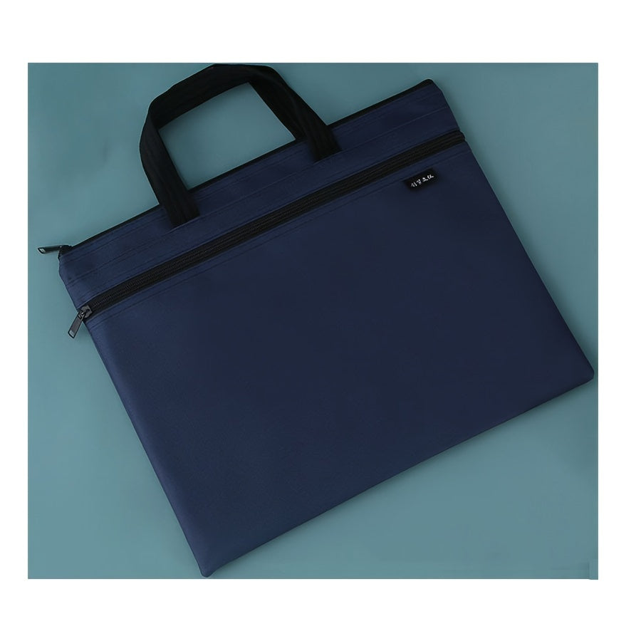 Layer Zipper Handbag For File Storage And Carrying