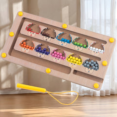 Magnetic Wooden Maze Control Pen Training Recognition Number Recognition Puzzle