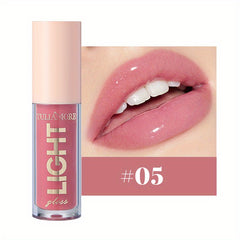 12-Color Moisturizing Candy Lip Gloss with Pearlescent Lustrous Mirror Finish