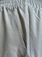  Elastic Waist Wide Leg Loose Trousers With Pockets
