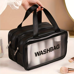 Makeup Zipper Bag Waterproof Satchel - Travel Toiletry Wash Bag