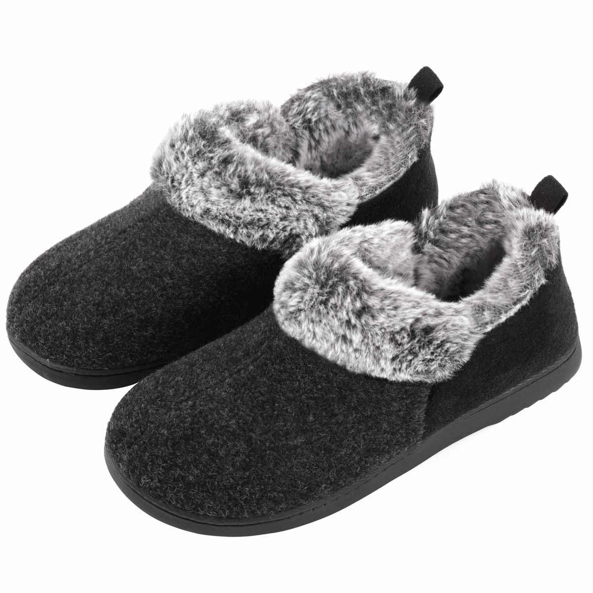 Women's Fuzzy Fleece Memory Foam Slip on Shoes