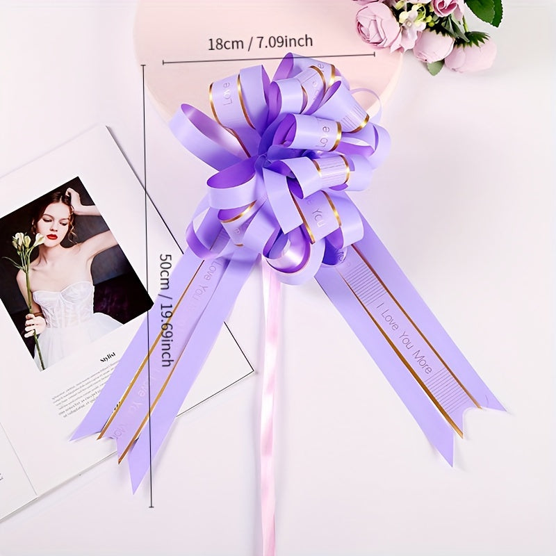 1pc Pull Bow Ribbon Gift DIY Party Wedding Car Decoration Opening Flower Basket