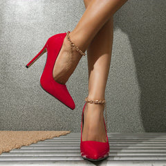 Women's Pointed Toe High Heels Patent Leather Stiletto Heels Pumps