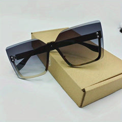 Oversized Ombre Lens Sunglasses UV400