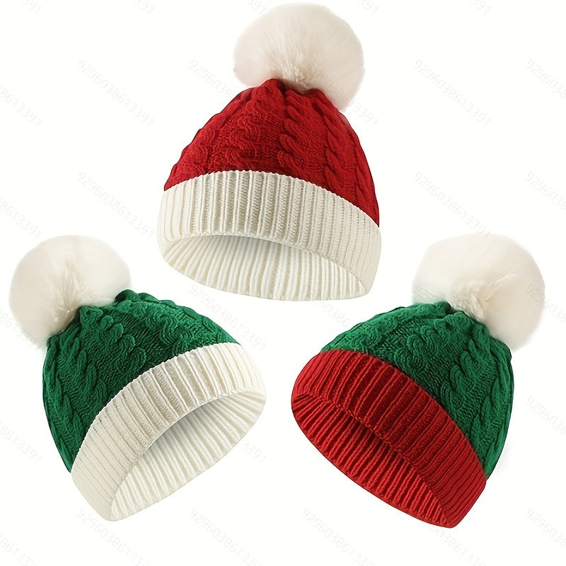 Kids Santa Claus Knitted Beanie for Halloween