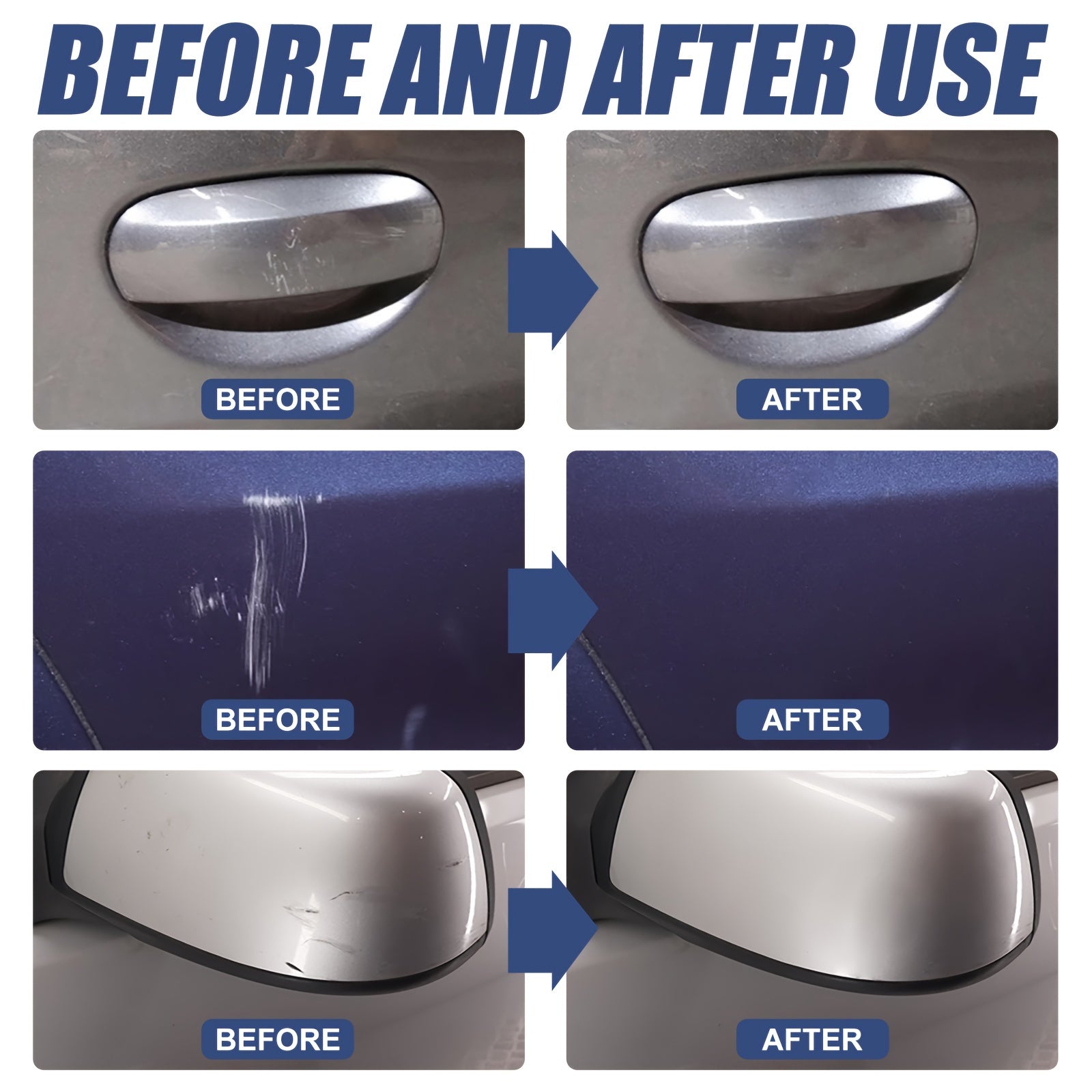 Car Scratch Repair Kit 120ml Wax Polish Tool