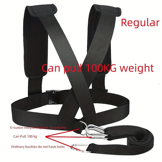 Strength Training Sled Pull Back Belt Fitness Resistance Training Strap