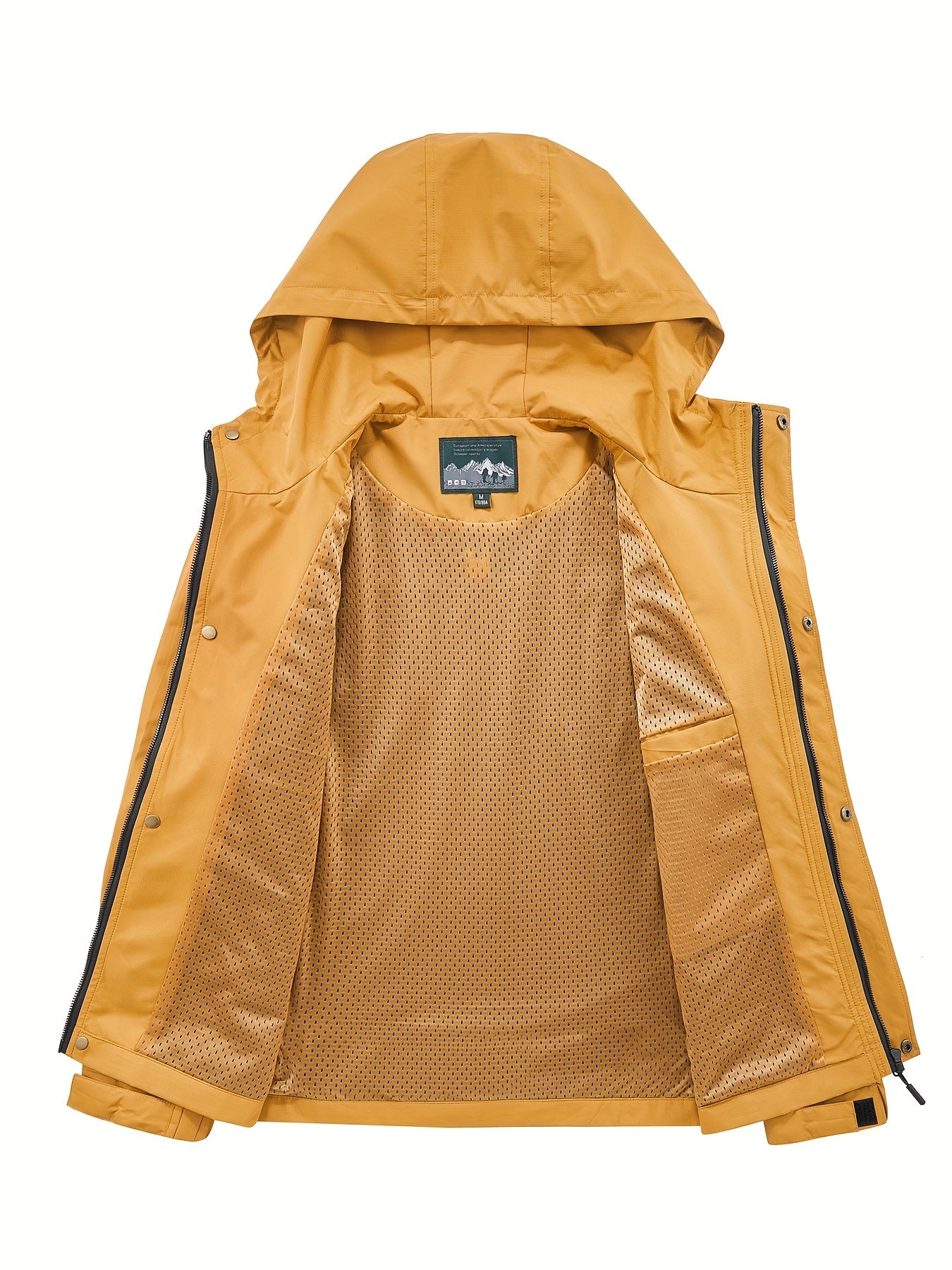 Men's Hooded Windbreaker Jacket for Autumn & Winter