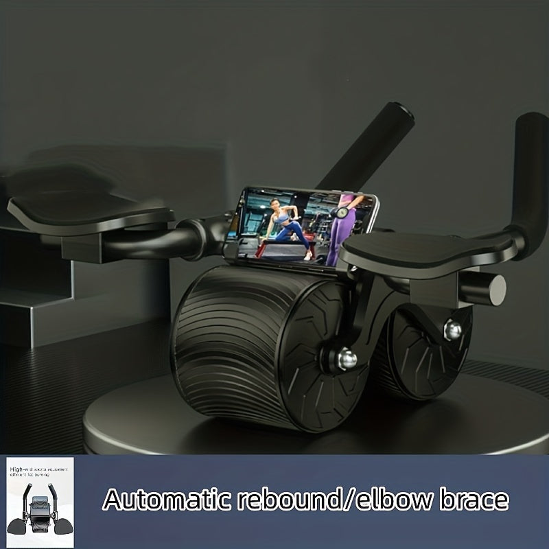 Automatic Rebound Ab Roller With Elbow Support