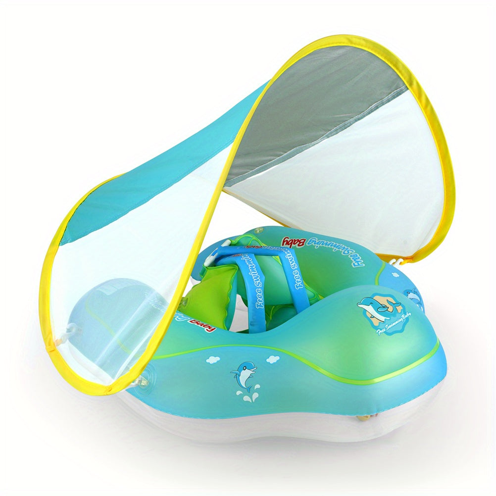 Baby Swimming Float with Sun Protection Canopy