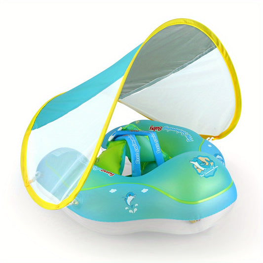 Baby Swimming Float with Sun Protection Canopy