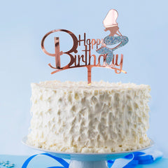 Mermaid Themed Birthday Cake Insert for Party Decoration