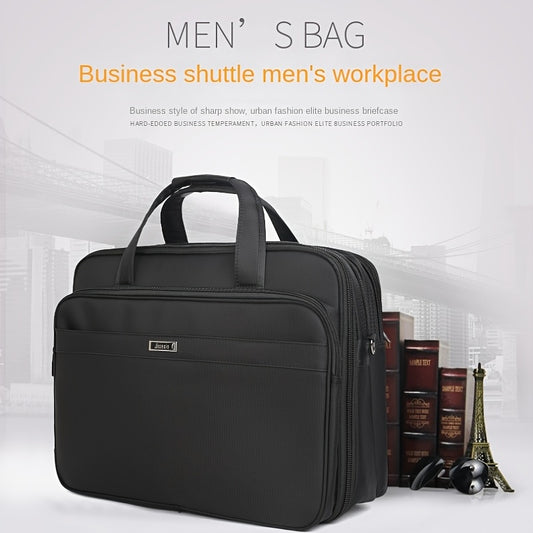 17.3 Inch Laptop Bag Expandable Briefcase Shoulder Bag